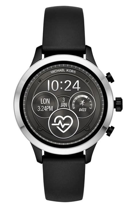 michael kors access smartwatch black|Michael Kors runway access smartwatch.